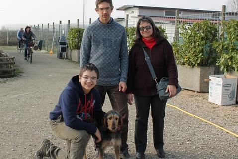 Lucy con la sua nuova famiglia